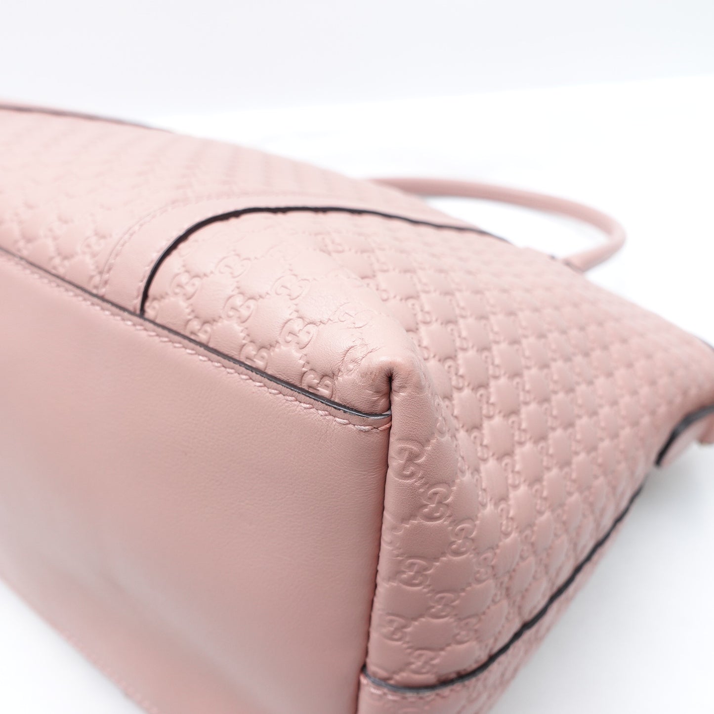 Pre-owned Gucci GG Pink Calfskin Shoulder Bag