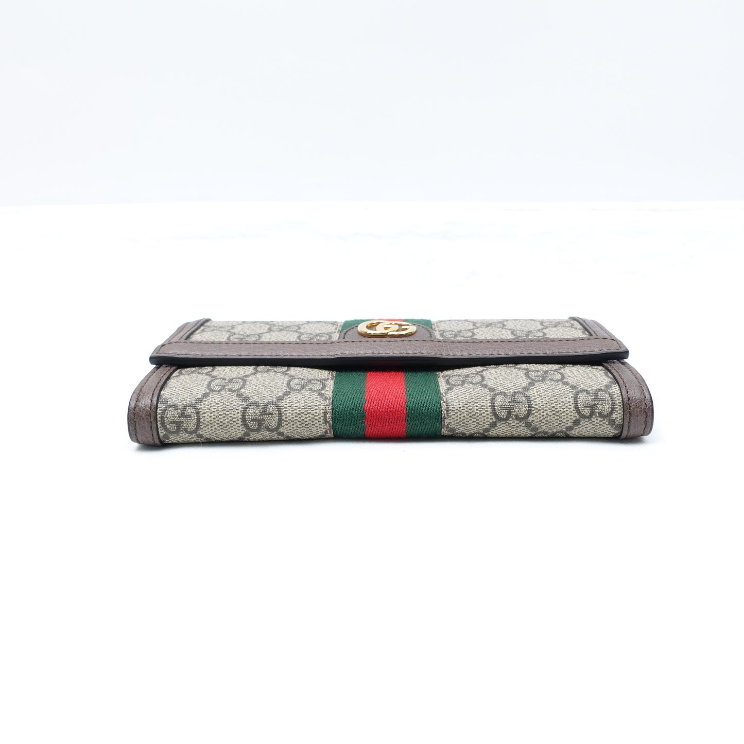 Pre-owned Gucci Ophidia Beige Coated Canvas Wallet