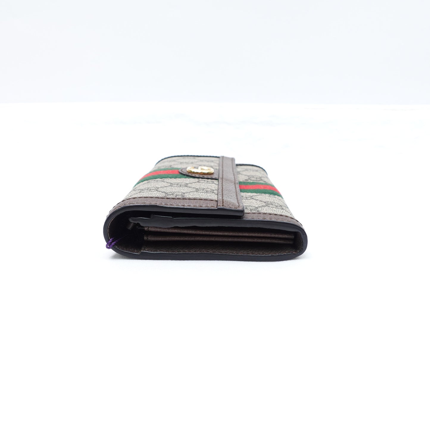 Pre-owned Gucci Ophidia Beige Coated Canvas Wallet