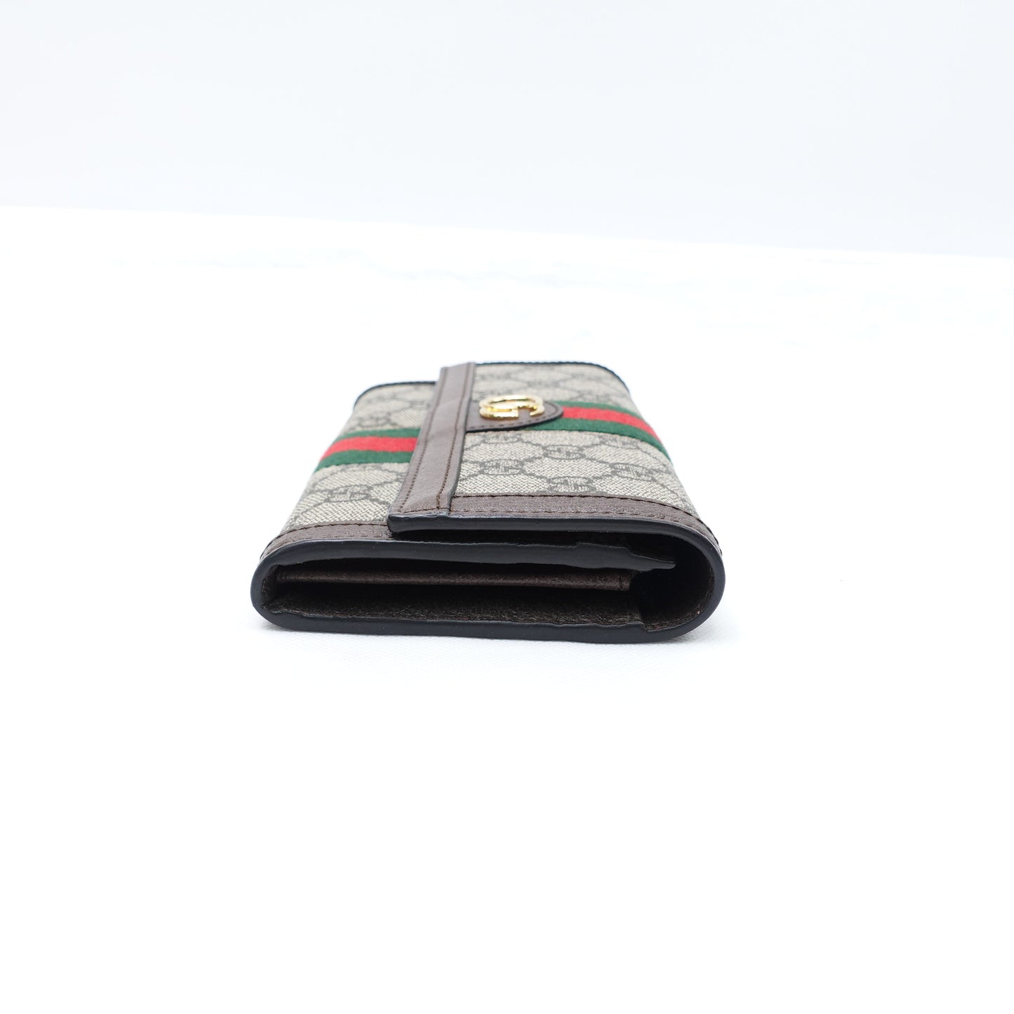 Pre-owned Gucci Ophidia Beige Coated Canvas Wallet