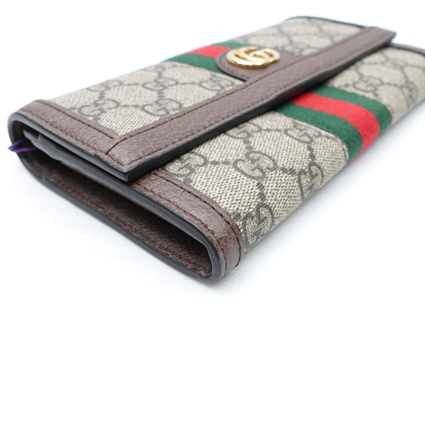 Pre-owned Gucci Ophidia Beige Coated Canvas Wallet