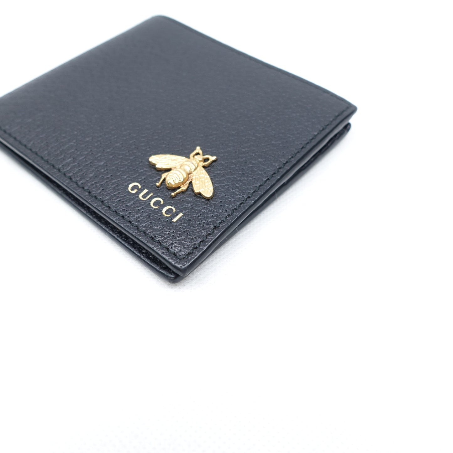 Pre-Owned Gucci Animalier Black Calfskin Wallet