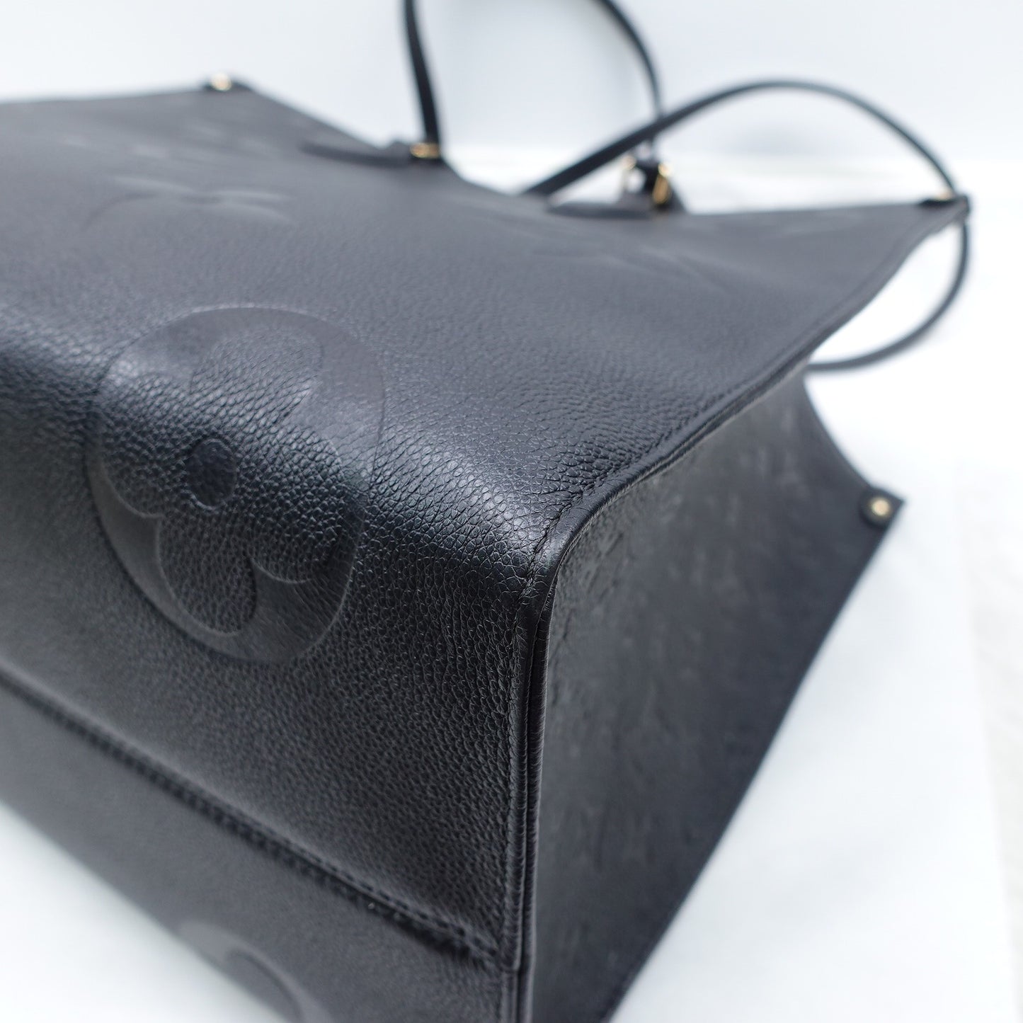 Pre-owned Louis Vuitton GM Onthego Black Calfskin Tote Bag T10296604