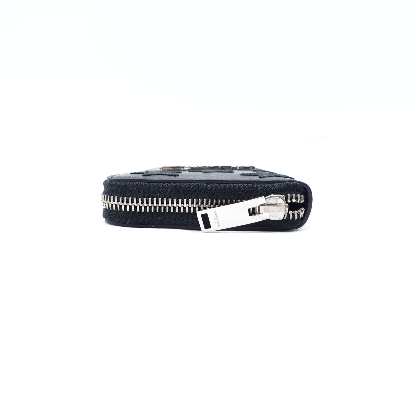 Pre-owned Saint Laurent Monogram Black Calfskin Wallet