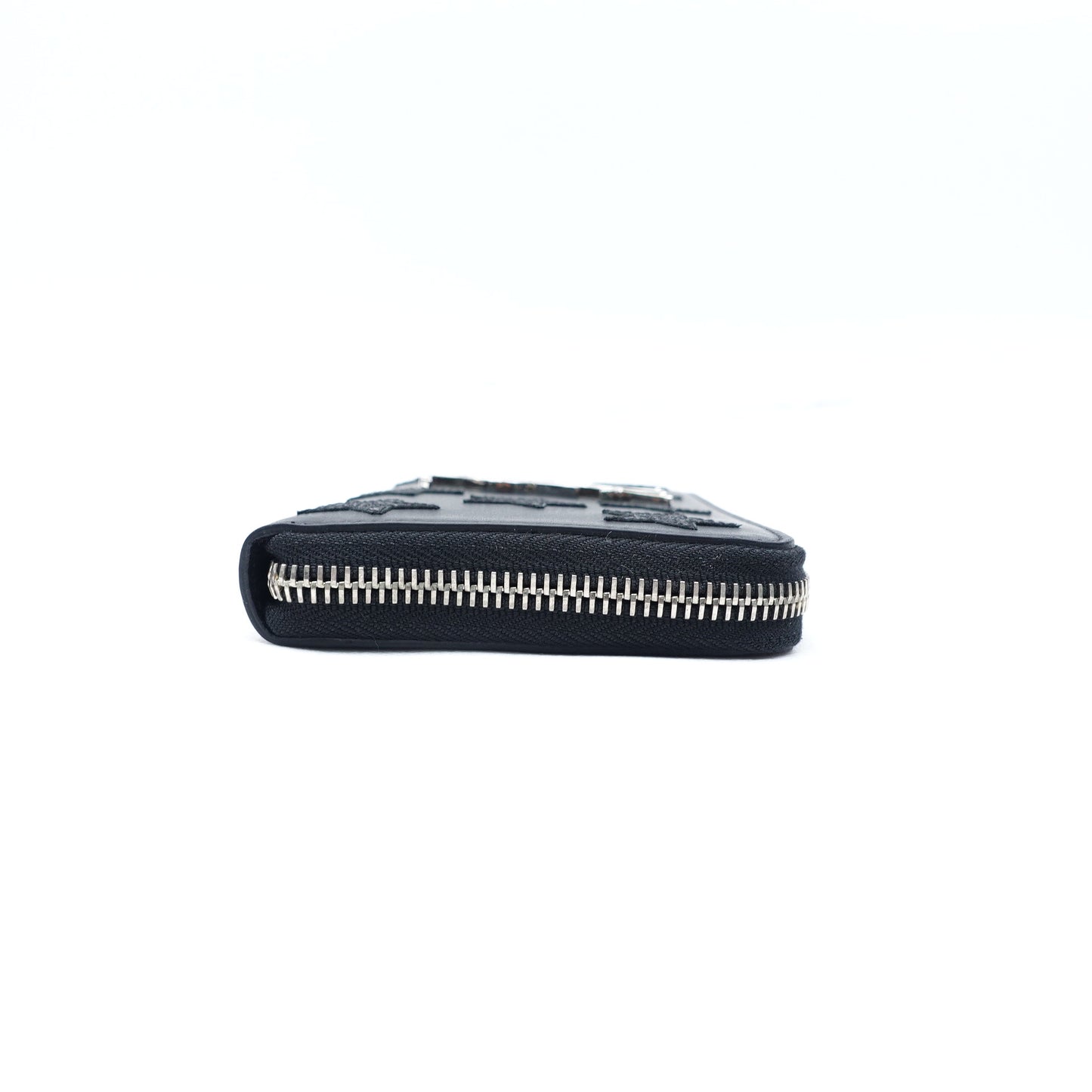 Pre-owned Saint Laurent Monogram Black Calfskin Wallet