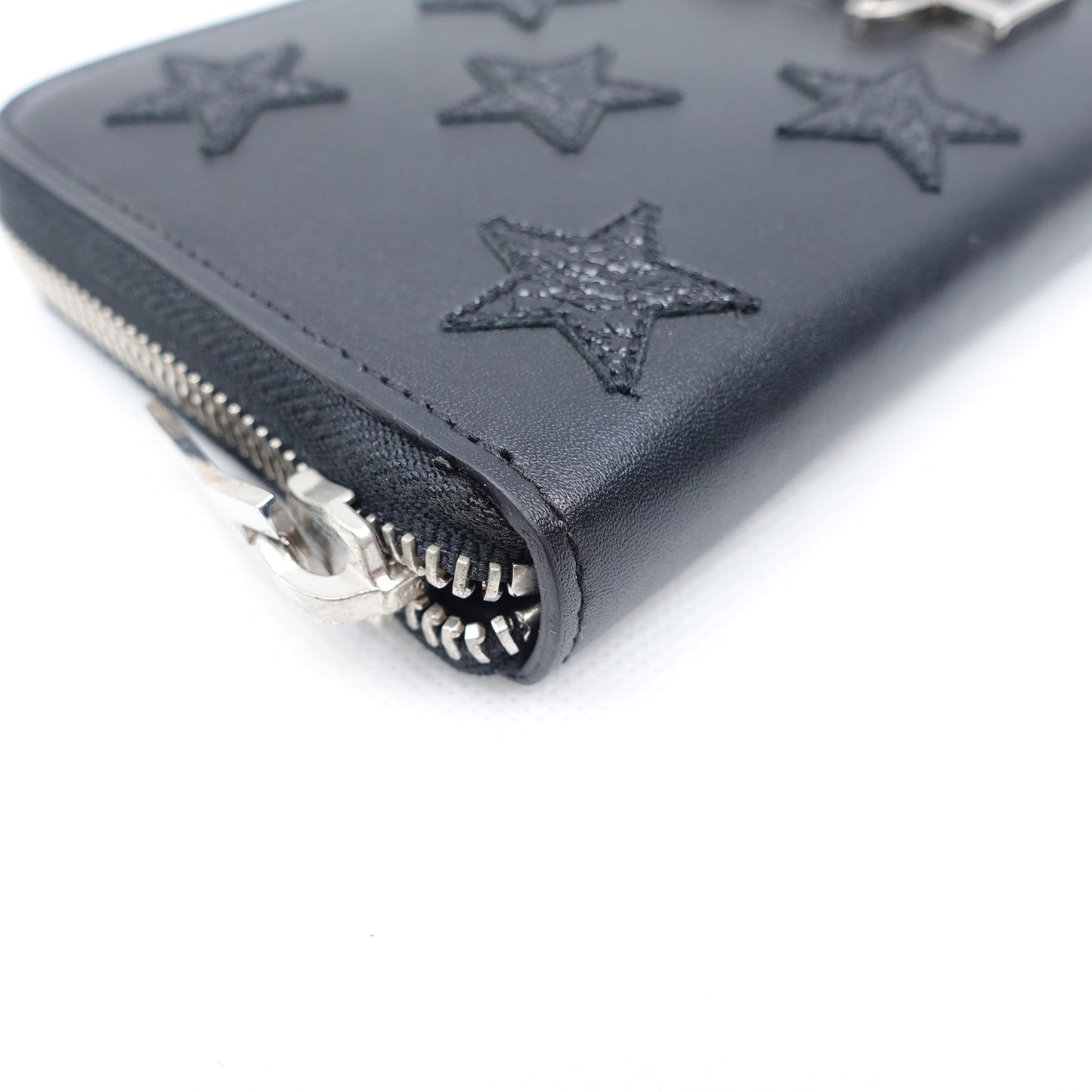Pre-owned Saint Laurent Monogram Black Calfskin Wallet