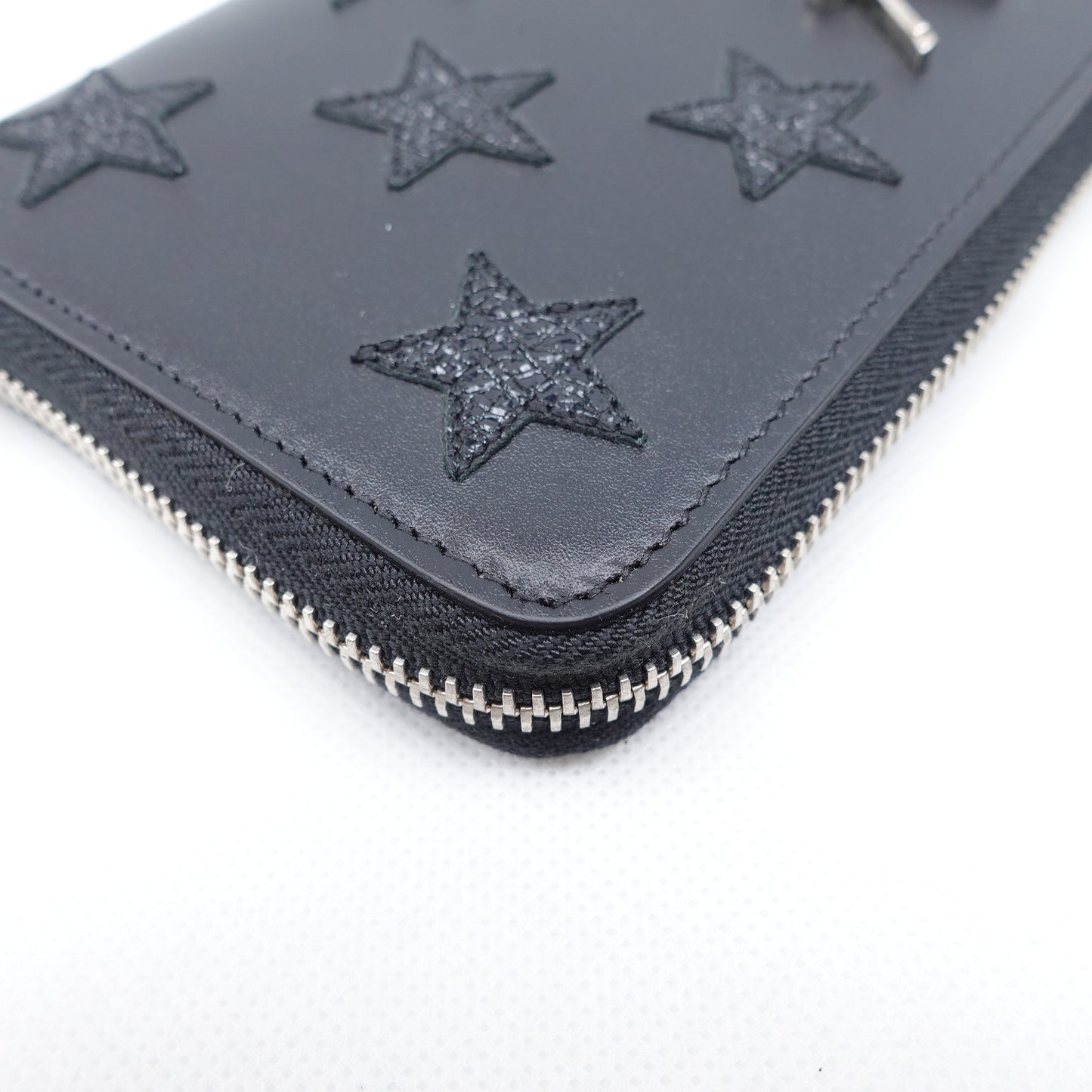 Pre-owned Saint Laurent Monogram Black Calfskin Wallet