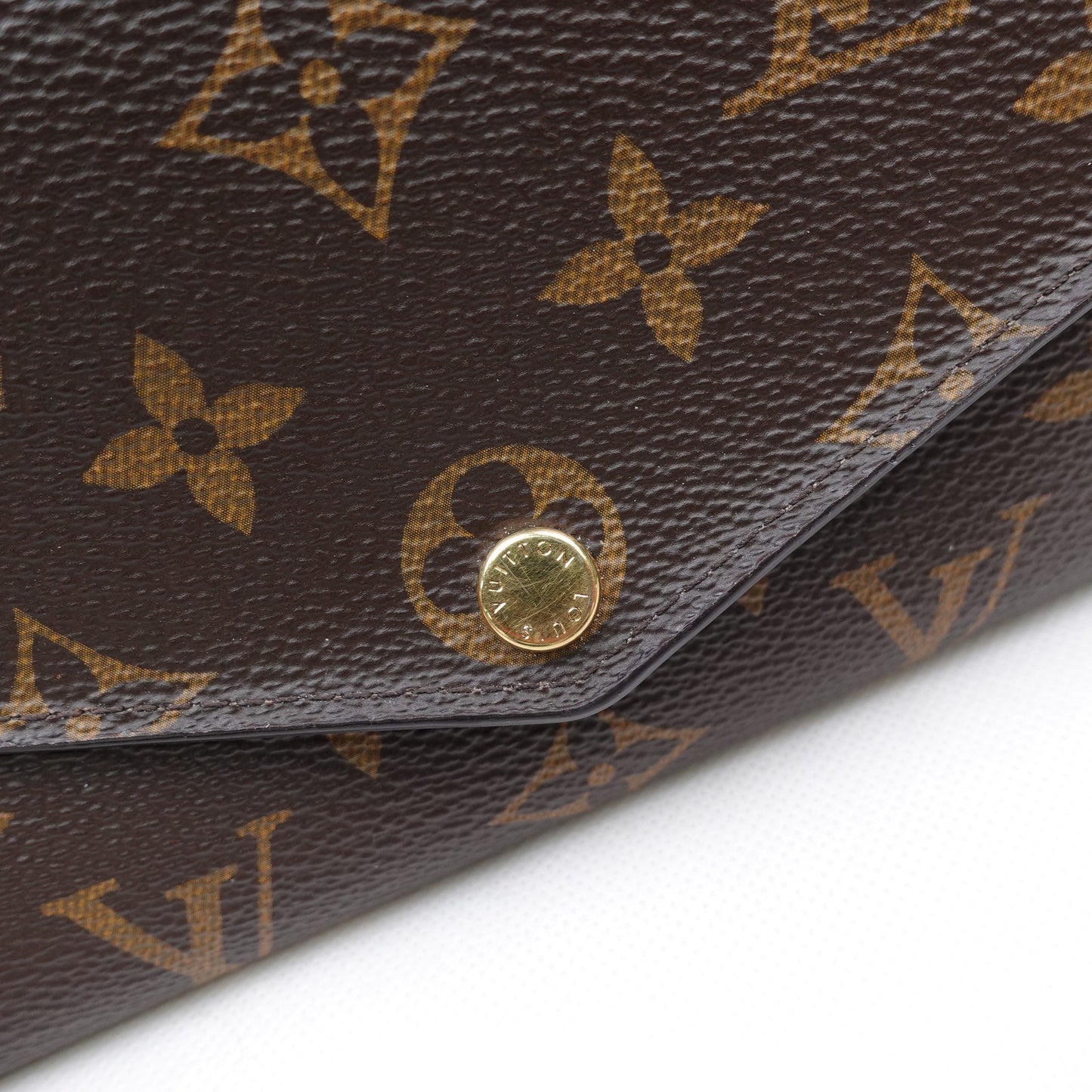 Pre-owned Louis Vuitton Sarah Monogram Coated Canvas Long Wallet