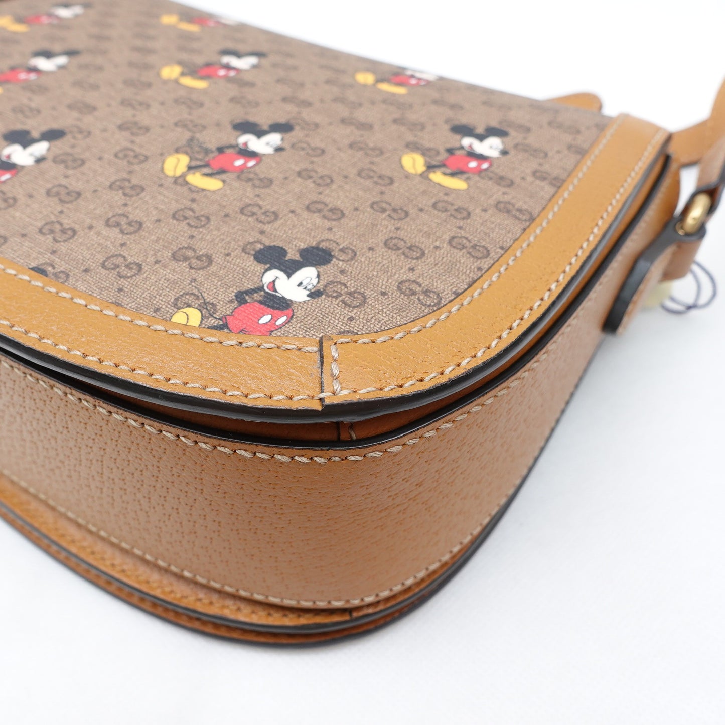 Pre-owned Gucci Disney Monogram Coated Canvas Shoulder Bag