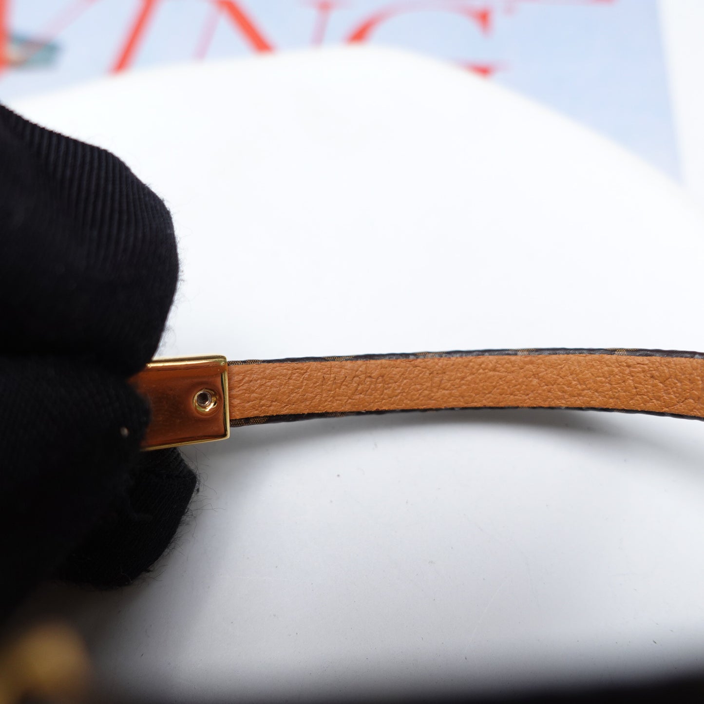 Pre-Owned Louis Vuitton Monogram Idylle Gold Tone Coated Canvas Bracelet