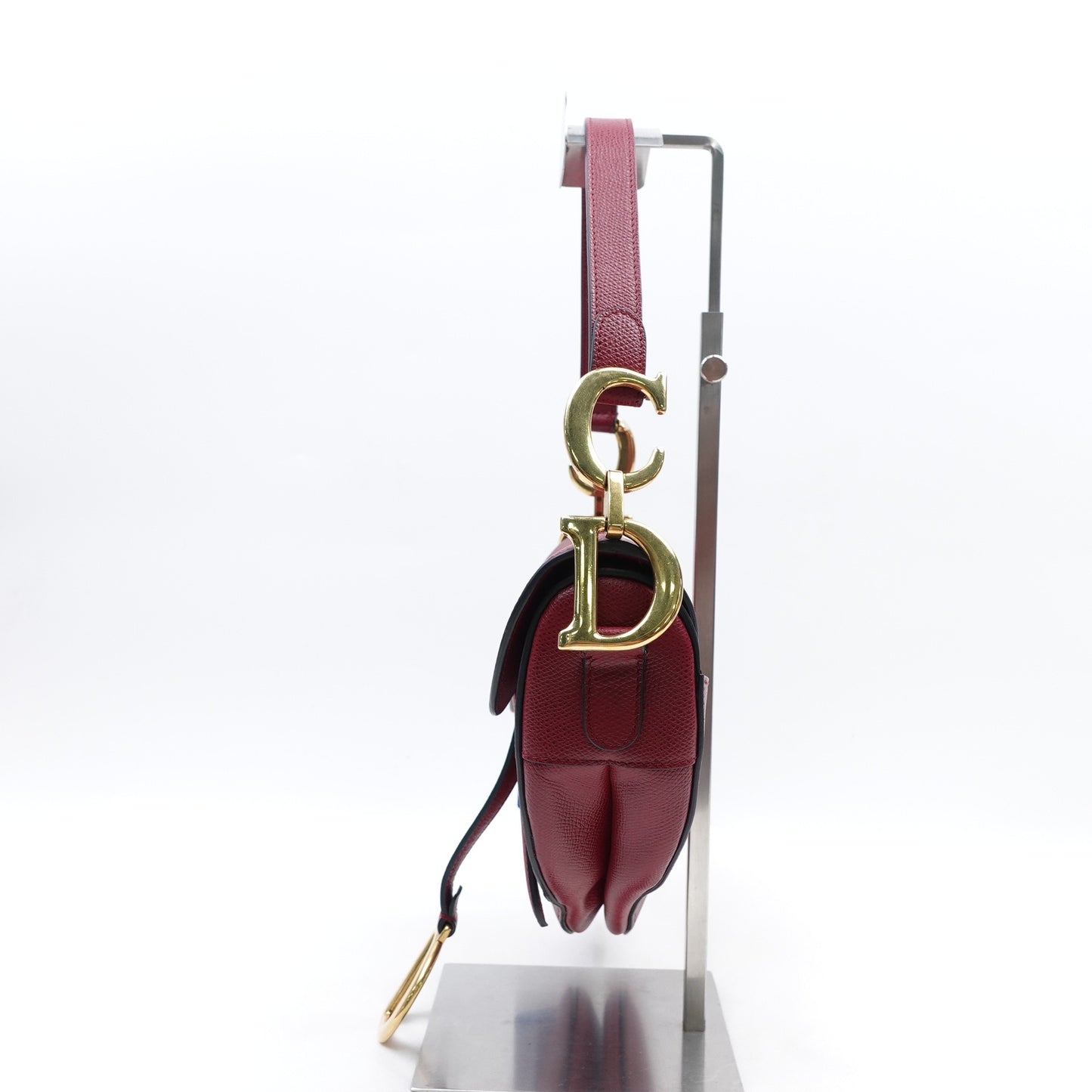 Pre-owned Dior Saddle Red Calfskin Top Handle Bag