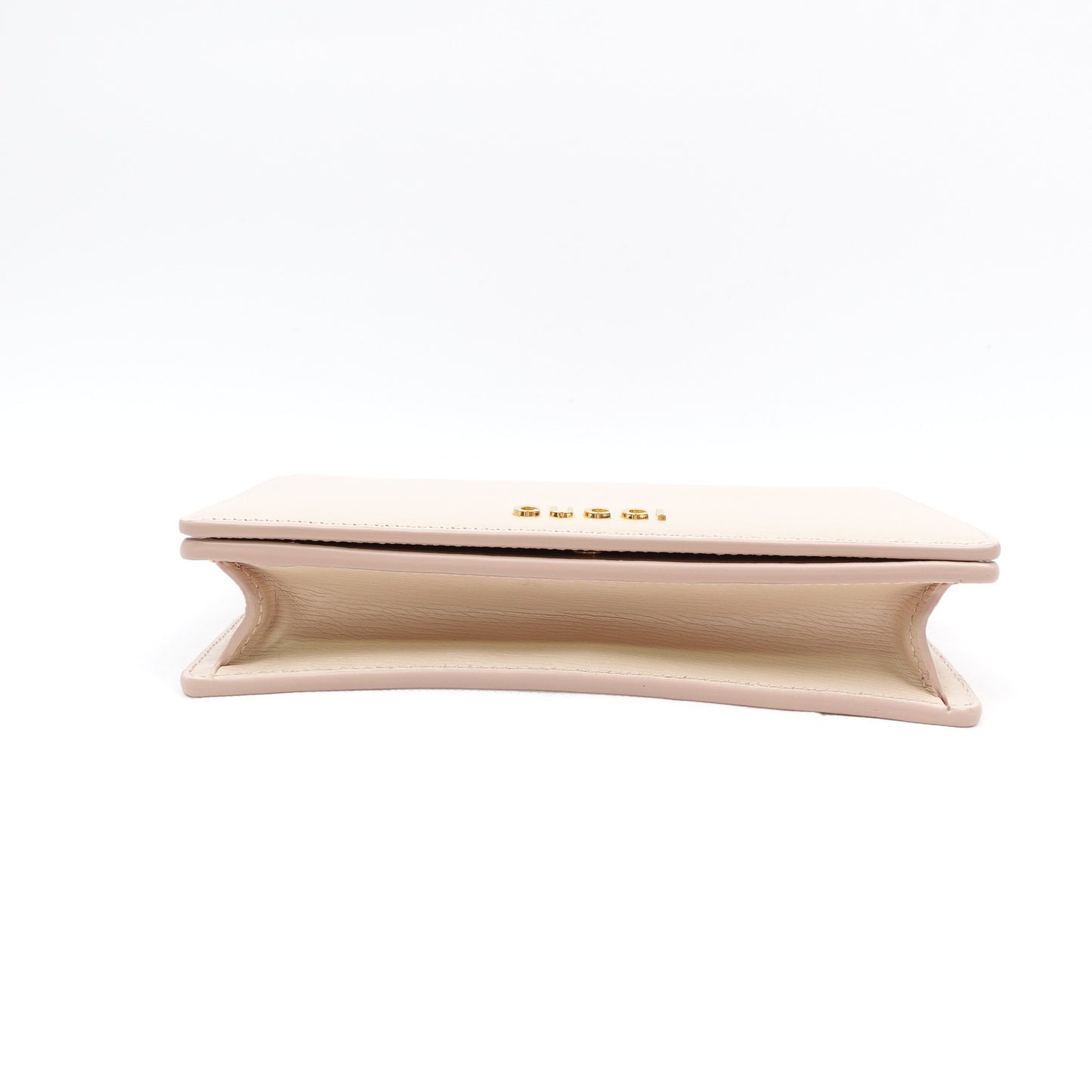 Pre-owned Gucci WOC Milktea Calfskin Shoulder Bag