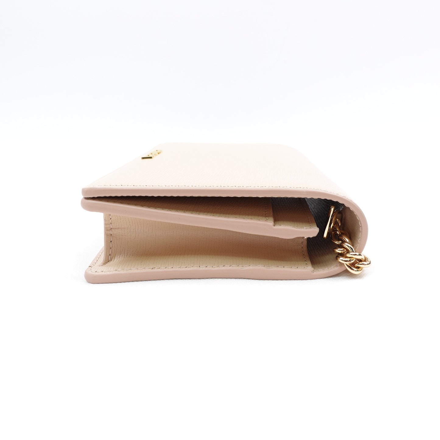 Pre-owned Gucci WOC Milktea Calfskin Shoulder Bag