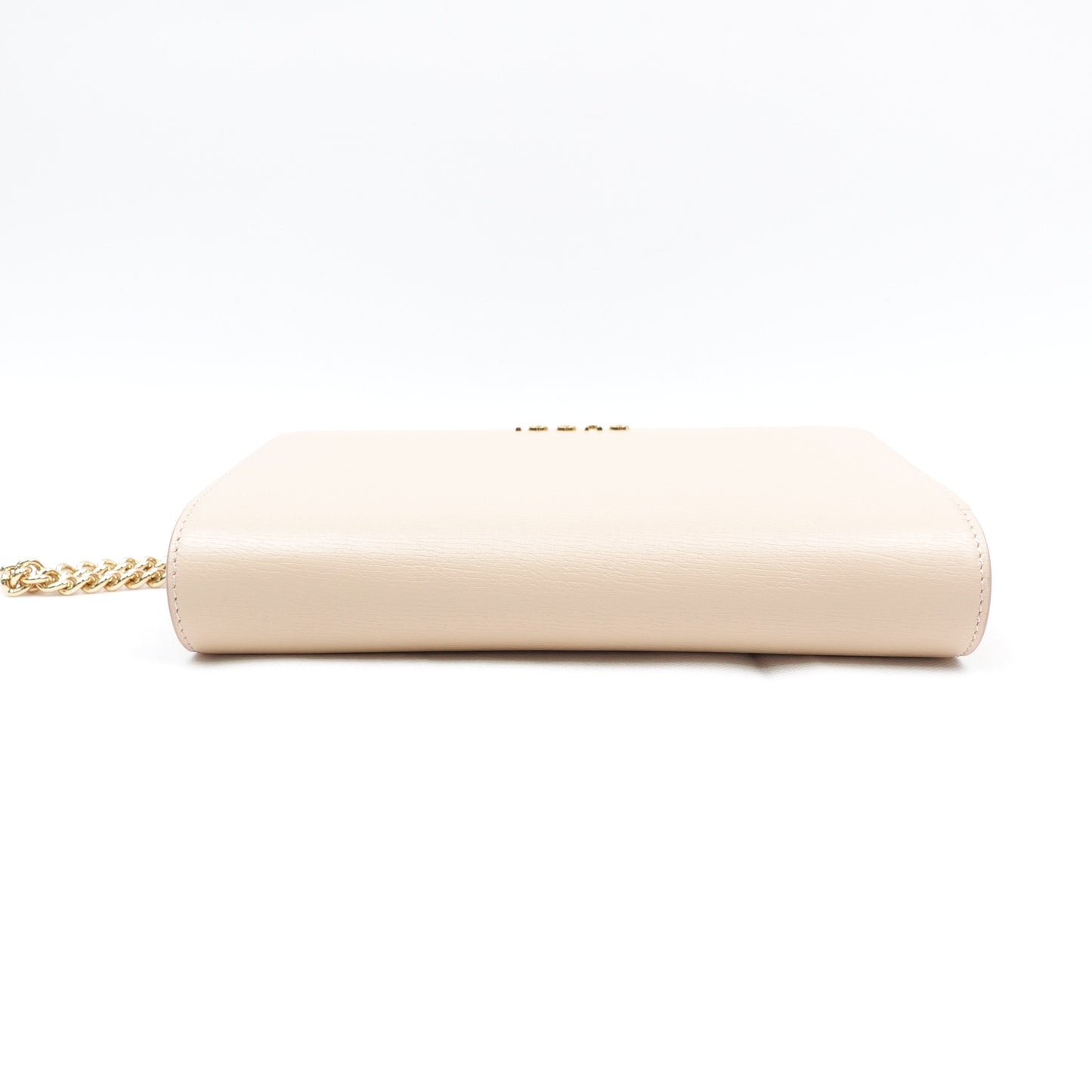 Pre-owned Gucci WOC Milktea Calfskin Shoulder Bag