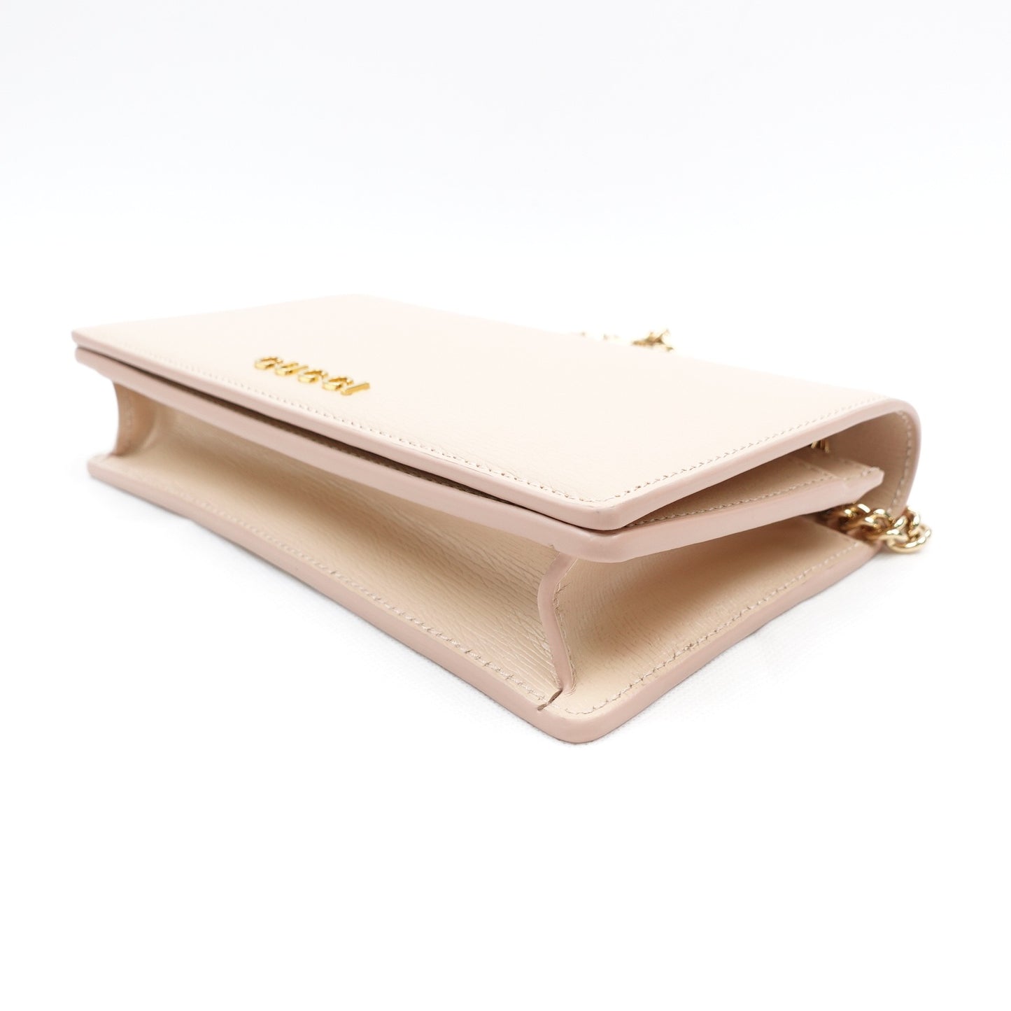 Pre-owned Gucci WOC Milktea Calfskin Shoulder Bag