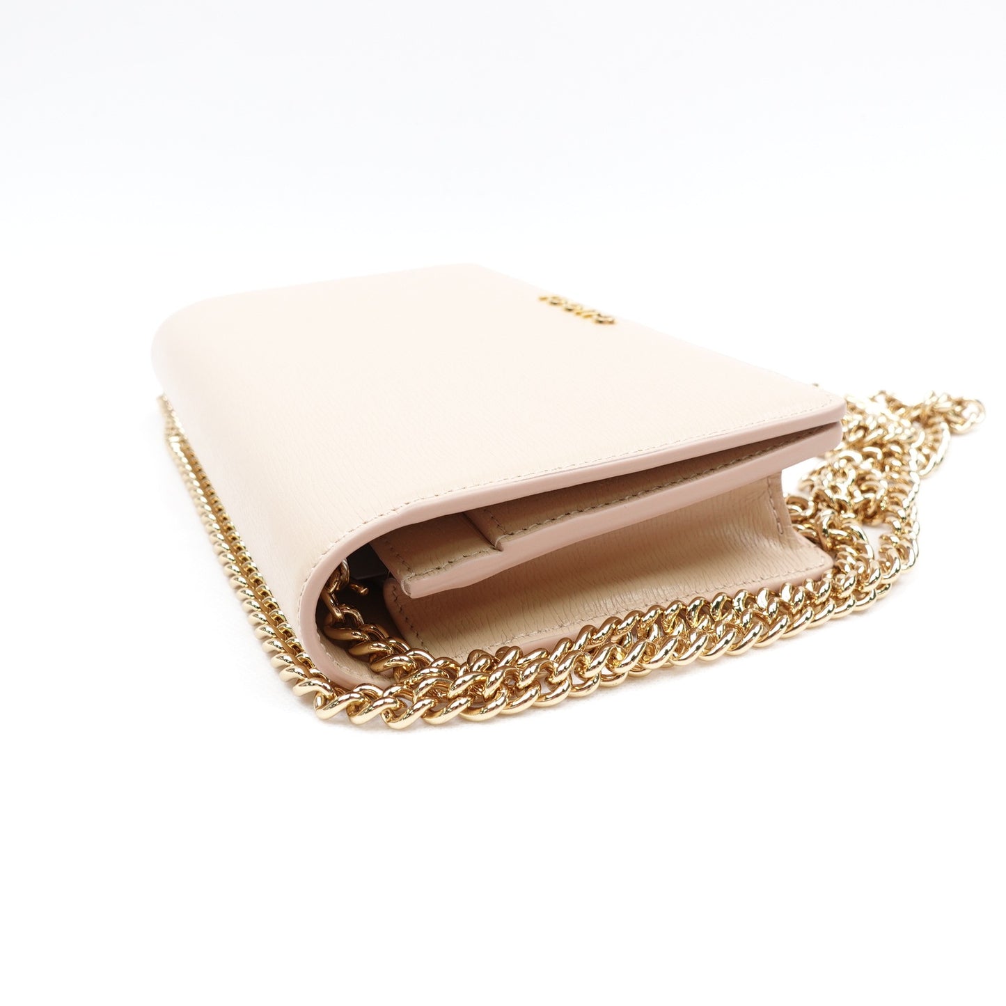 Pre-owned Gucci WOC Milktea Calfskin Shoulder Bag