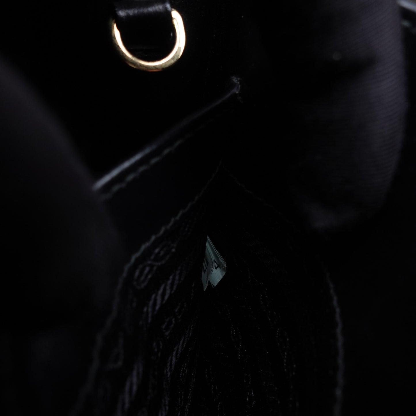 Pre-Owned Prada Black Calfskin Shoulder Bag