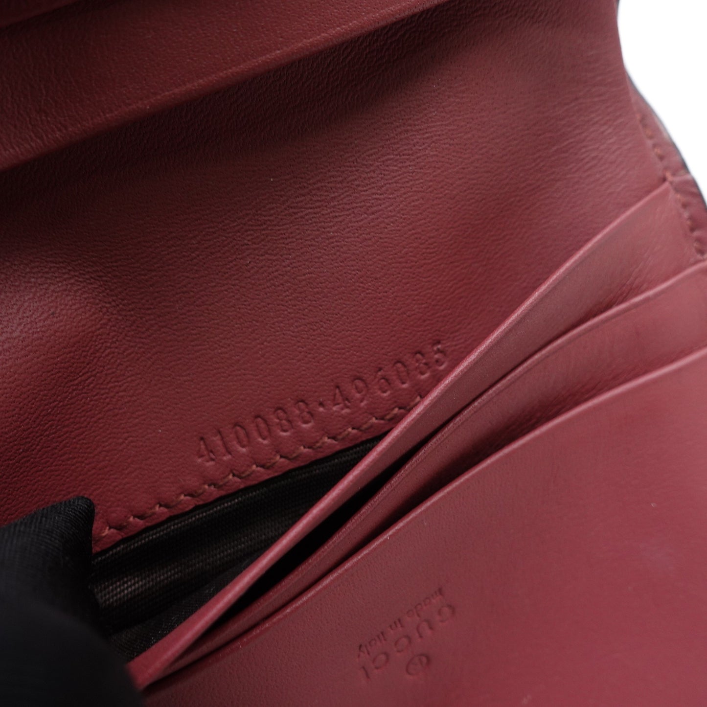 Pre-owned Gucci Flower Pink Coated Canvas Short Wallet