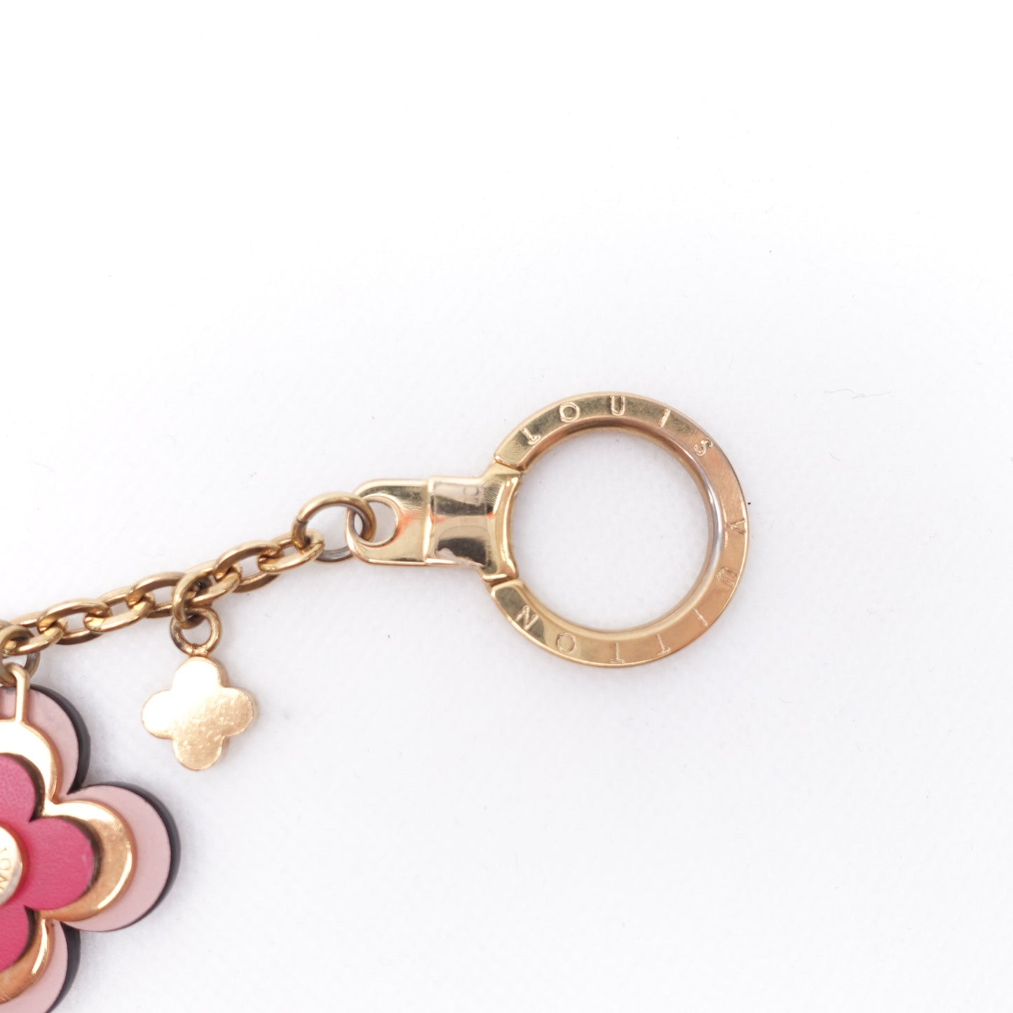 Pre-owned Louis Vuitton Pink Metal Bag Charm