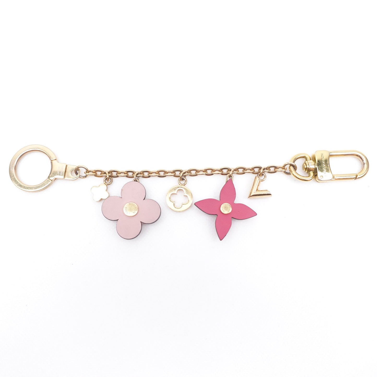 Pre-owned Louis Vuitton Pink Metal Bag Charm