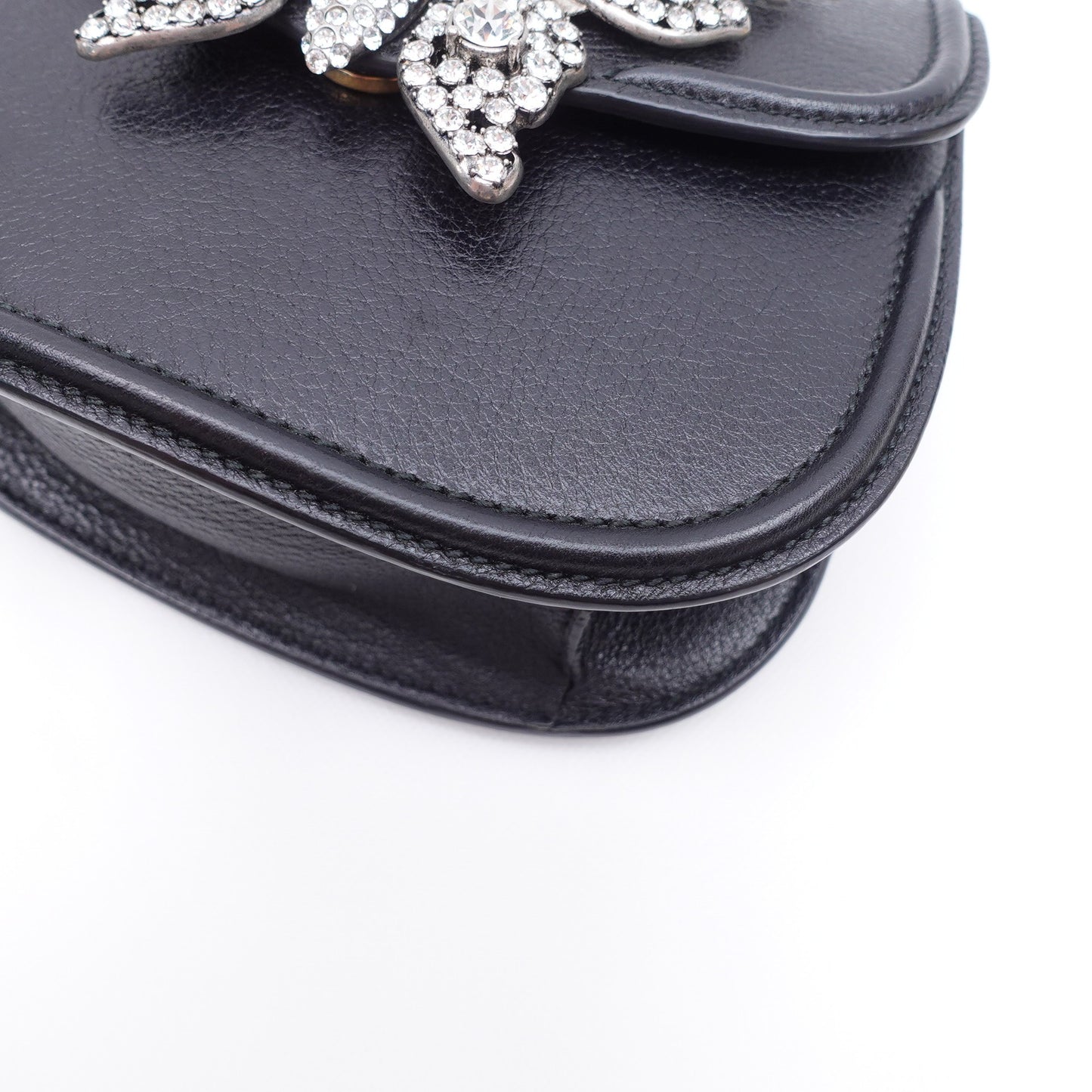 Pre-owned Gucci Totem Black Calfskin Shoulder Bag