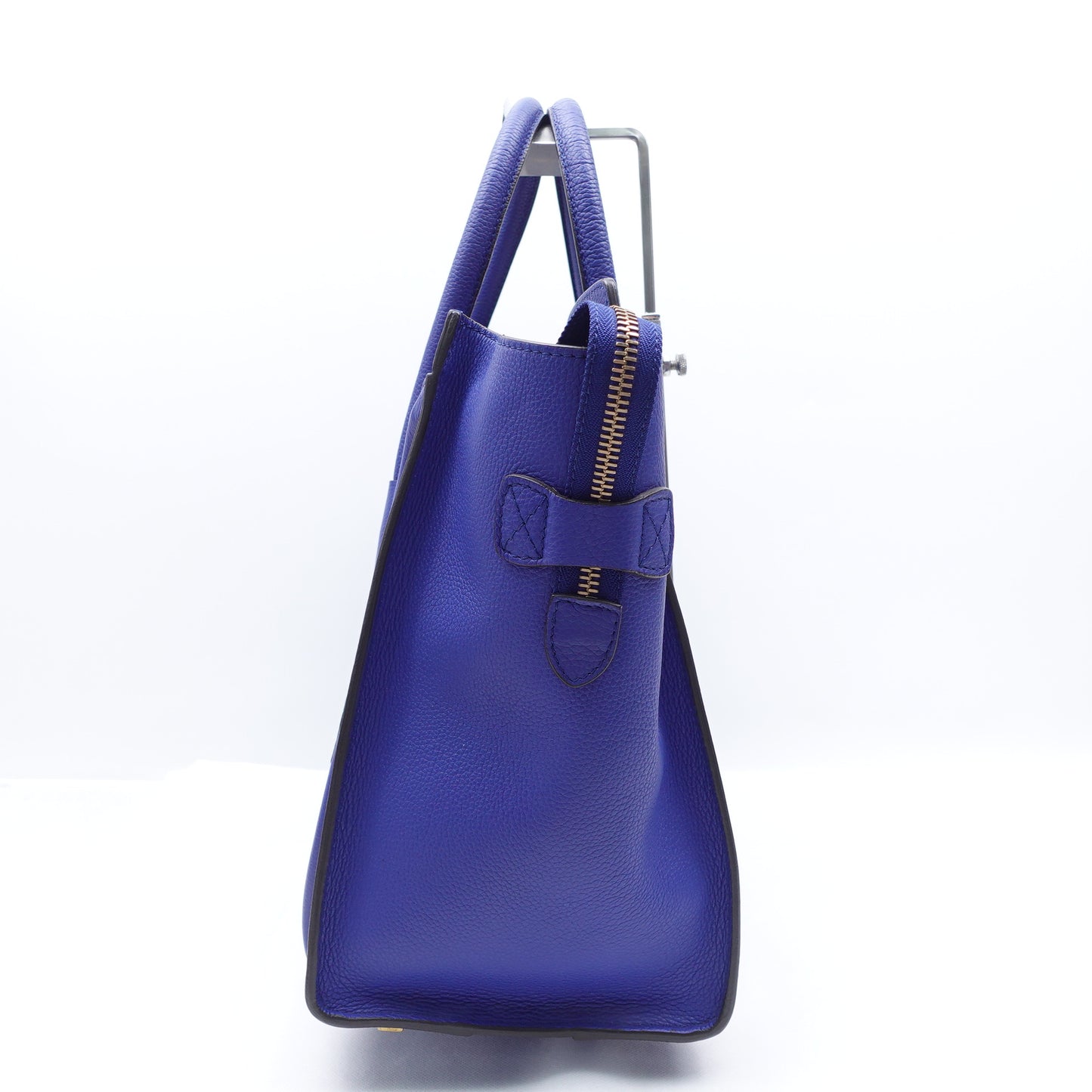 Pre-owned Celine Luggage Mini Royal Blue Calfskin Tote