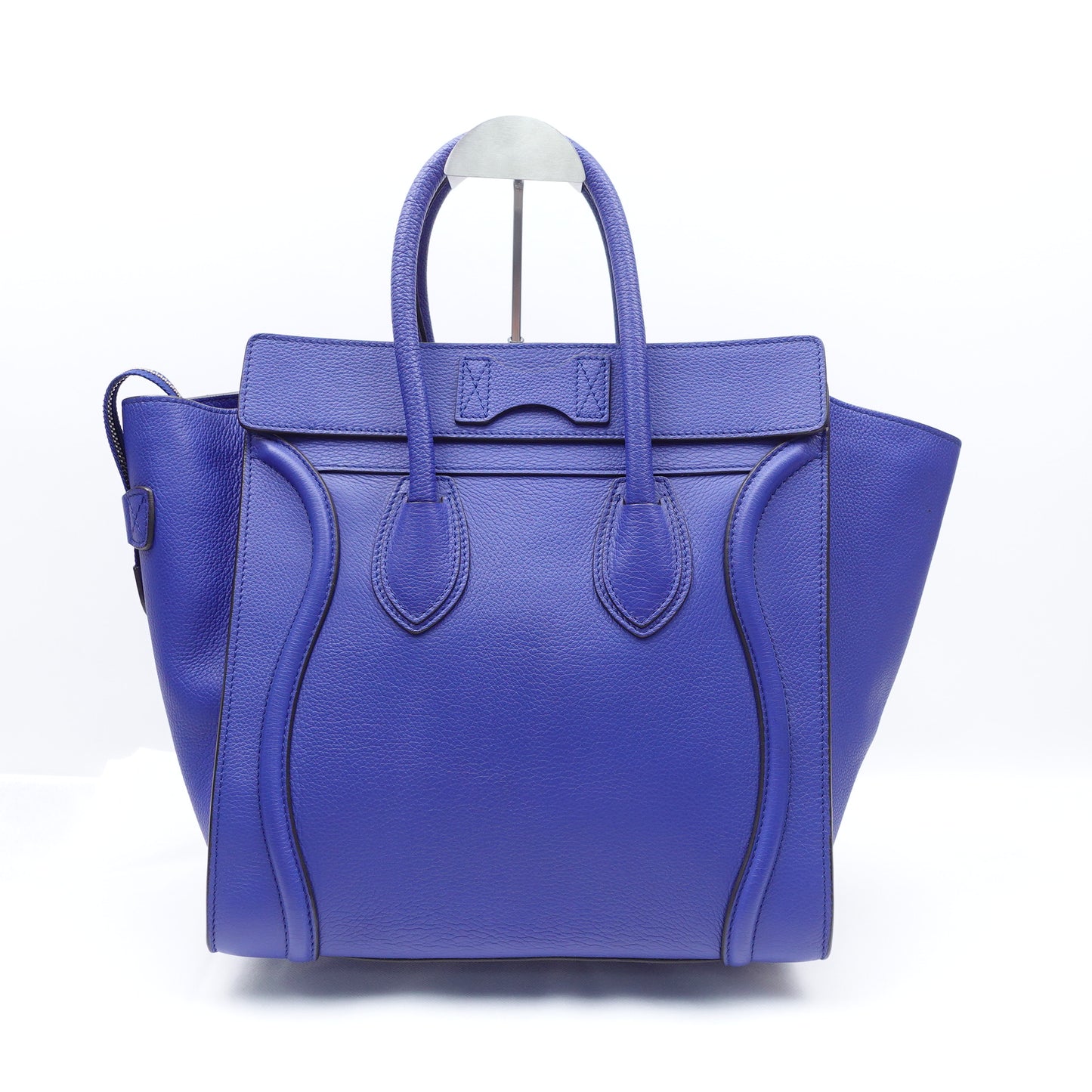 Pre-owned Celine Luggage Mini Royal Blue Calfskin Tote