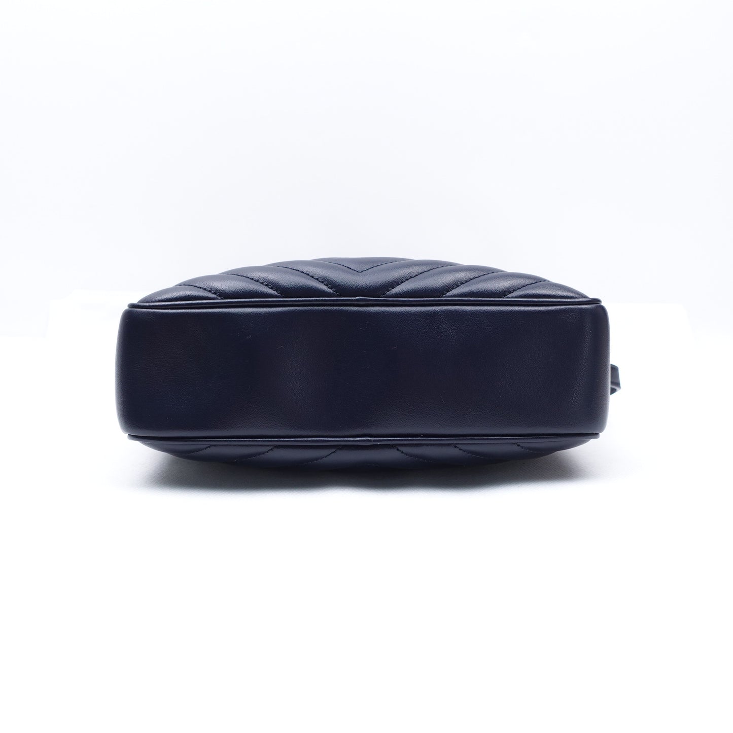 Pre-owned Saint Laurent Loulou Camera Navy Calfskin Crossbody Bag
