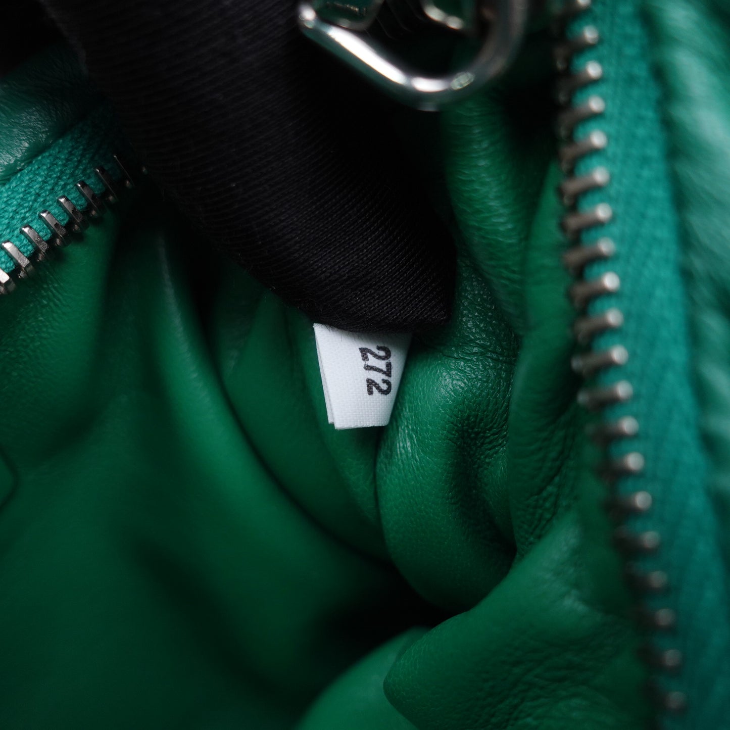 Pre-Owned Prada Green Lambskin Shoulder Bag