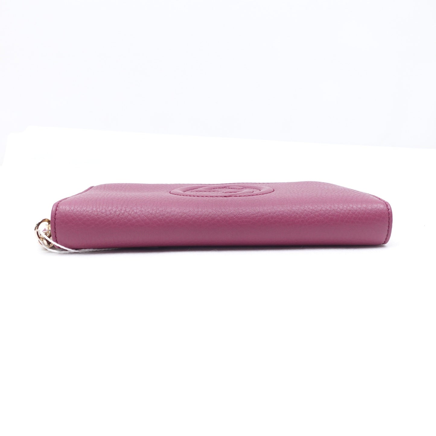 Pre-owned Gucci Soho Purple Calfskin Long Wallet