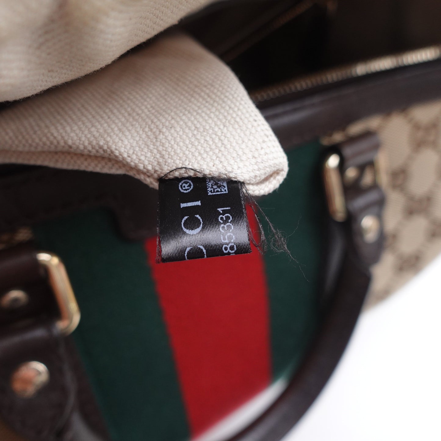 Pre-owned Gucci Boston Monogram Canvas Shoulder Bag