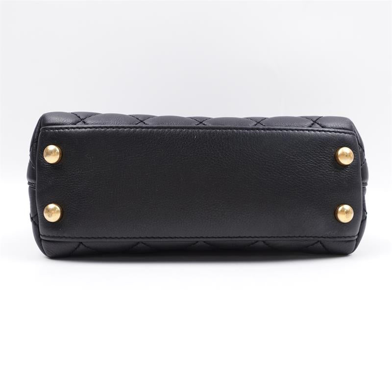 Pre-owned Chanel Coco Handle Black Calfskin Shoulder Bag