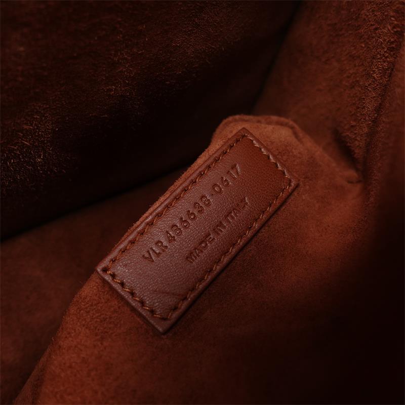 Pre-owned Saint Laurent Brown Calfskin Shoulder Bag