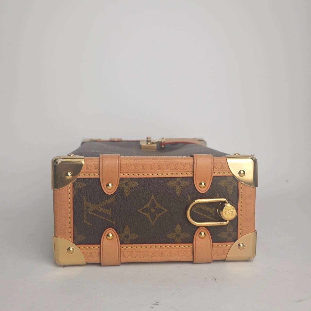 Pre-owned Louis Vuitton Side Trunk GM Monogram Calfskin Shoulder Bag