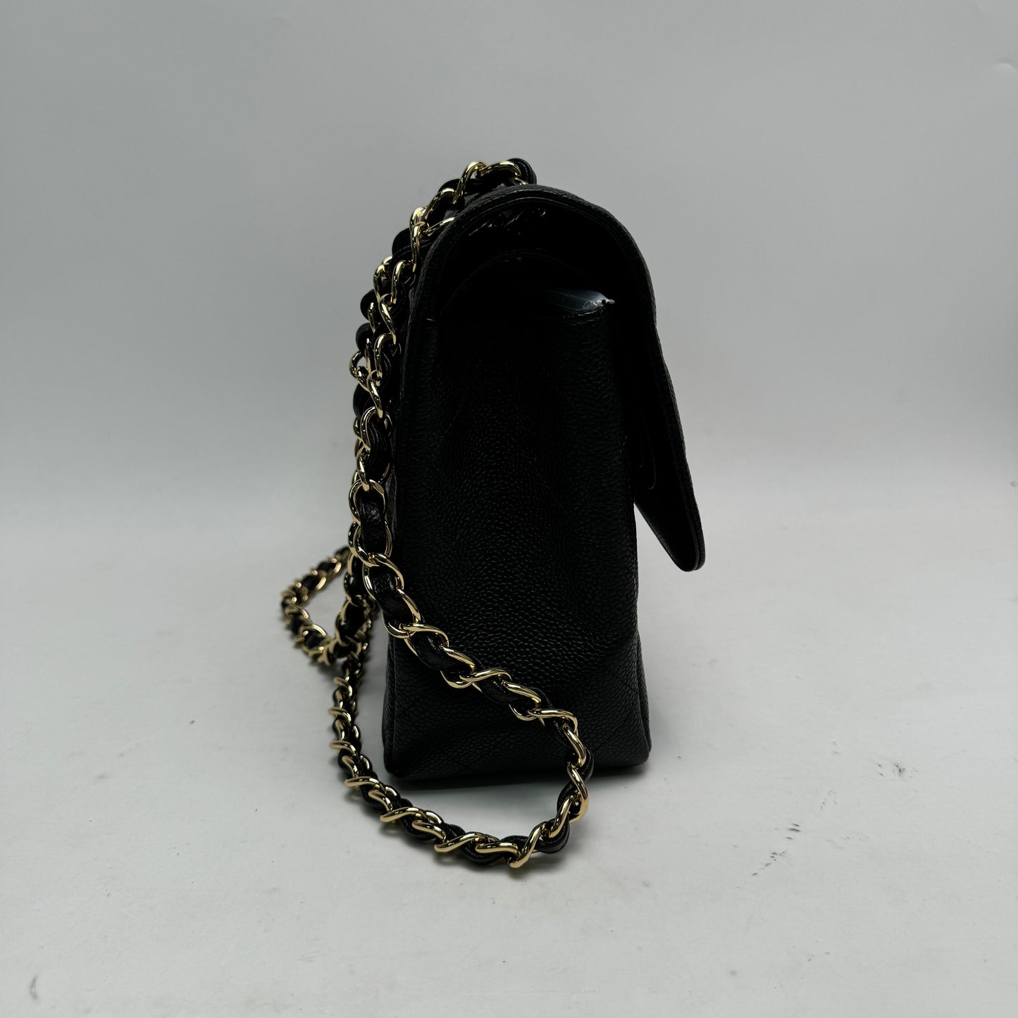 Pre-owned Chanel CF Black Calfskin Shoulder Bag