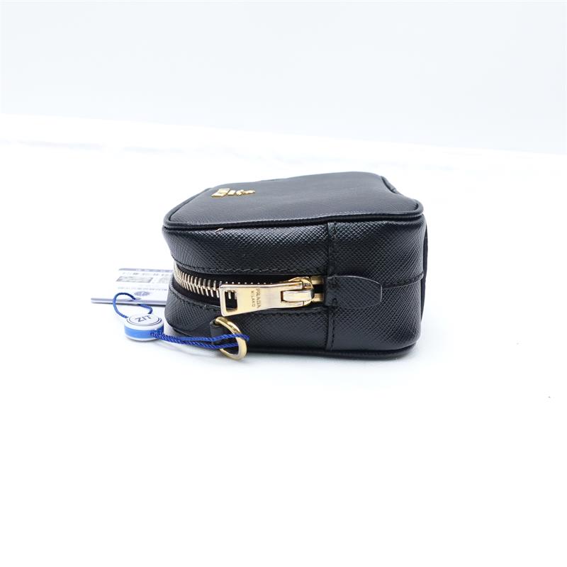 Pre-owned Prada Black Calfskin MINI Camera Bag