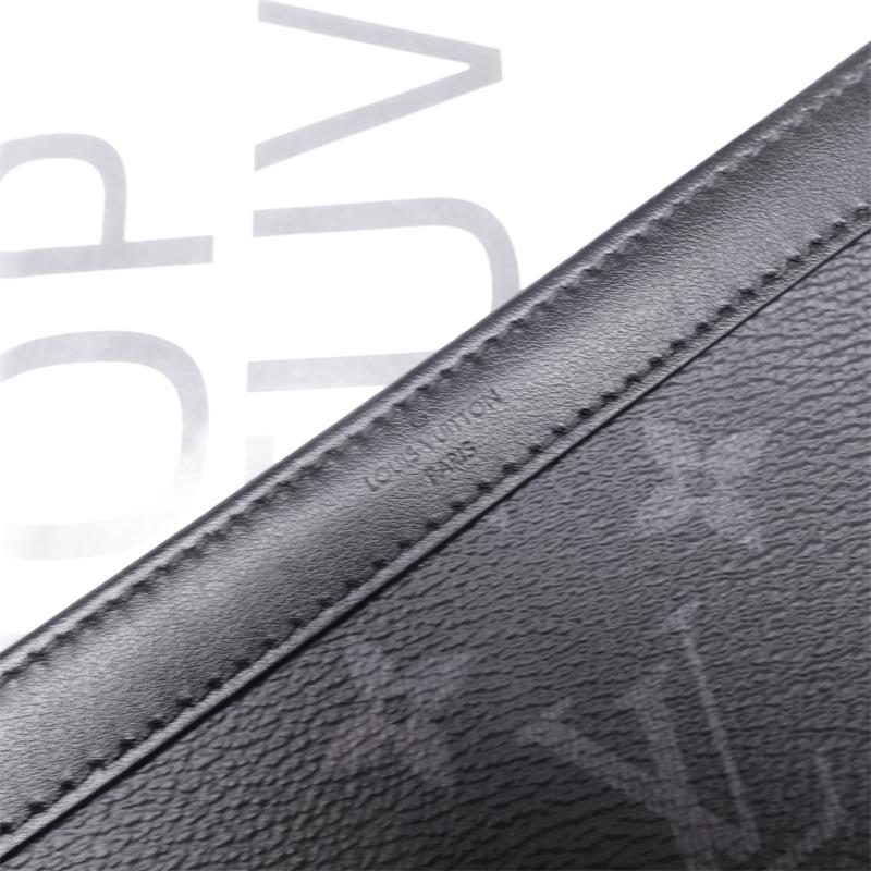 Pre-owned Louis Vuitton Black Monogram Eclipse Gaston Wearable Wallet