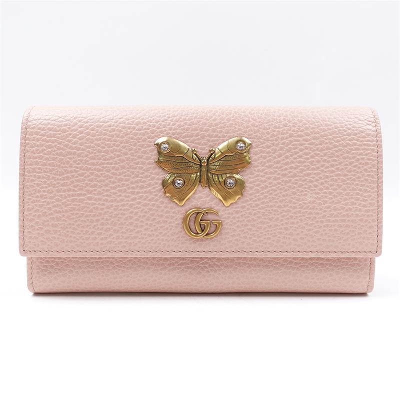 Pre-owned Prada Pink Calfskin Long Wallet