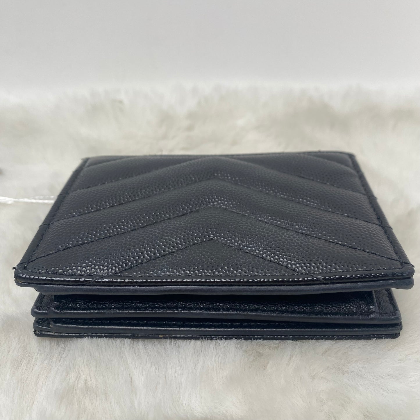 Pre-owned Saint Laurent Black Calfskin Wallet