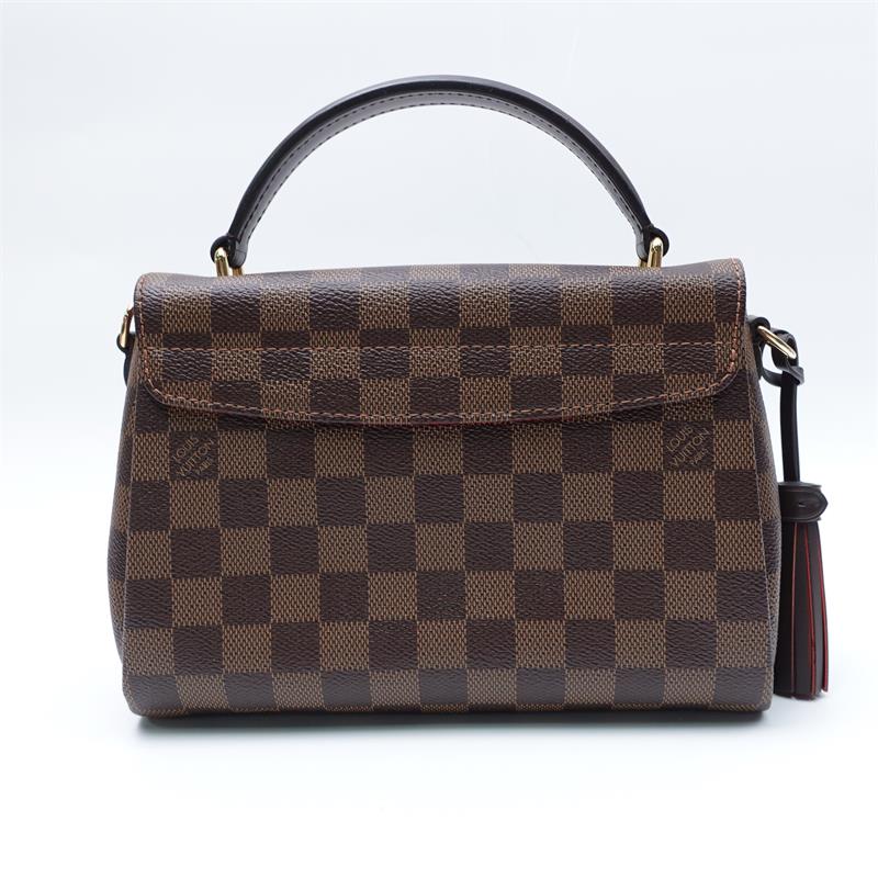 Pre-owned Louis Vuitton Croisette Damier Ebene Coated Canvas Shoulder Bag