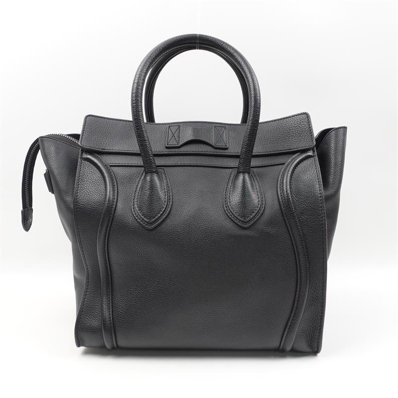 Pre-owned Celine Luggage Mini Black Calfskin Tote Bag