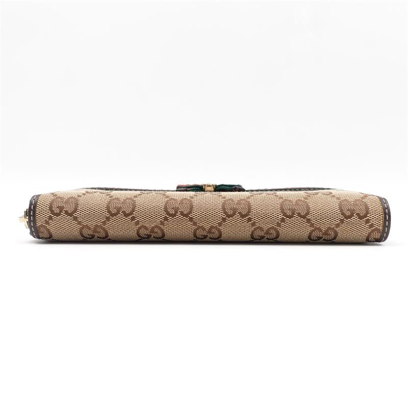 Pre-owned Gucci Brown GG Canvas Zippy Wallet