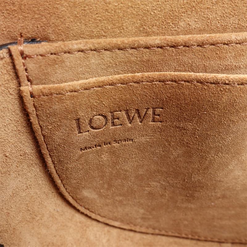 Pre-owned Loewe Gate Mini Grey Calfskin Shoulder Bag