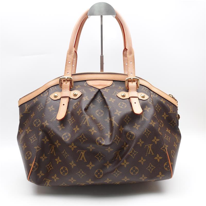 Pre-owned Louis Vuitton Tivoli GM Brown Monogram Canvas Tote