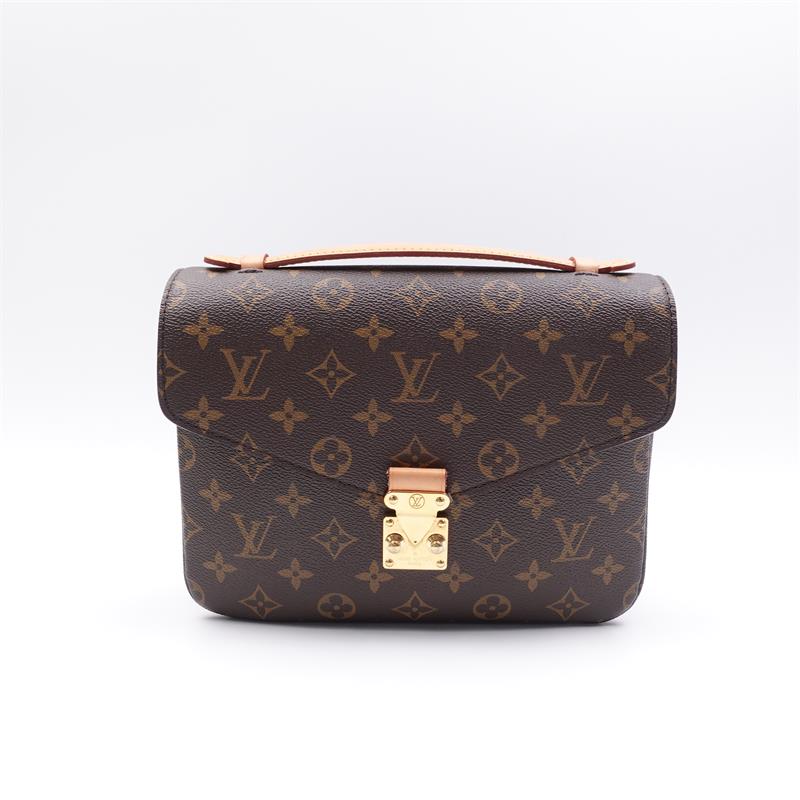 Pre-owned Louis Vuitton Metis Monogram Brown Coated Canvas Crossbody Bag