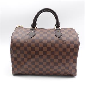 Pre-owned Louis Vuitton Speedy 30 Brown Calfskin Shoulder Bag