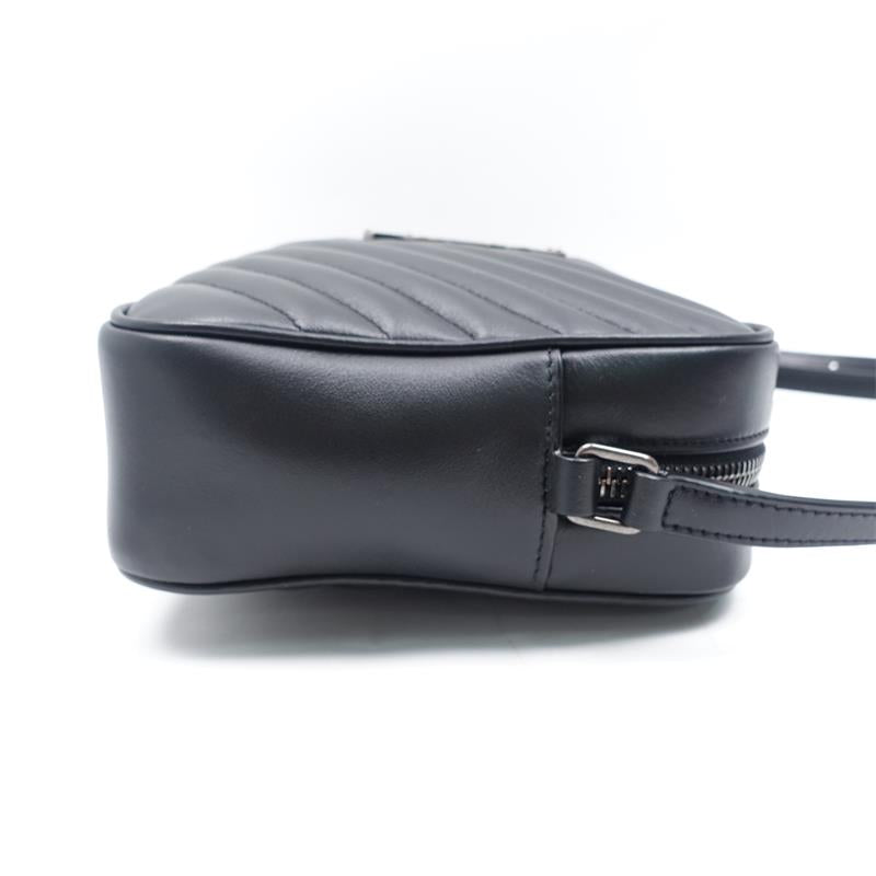 Pre-owned Saint Laurent Loulou Camera Black Leather Crossbody Bag