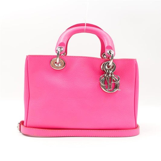 Pre-owned Dior VIP Fushia Pink Calfskin Satchel