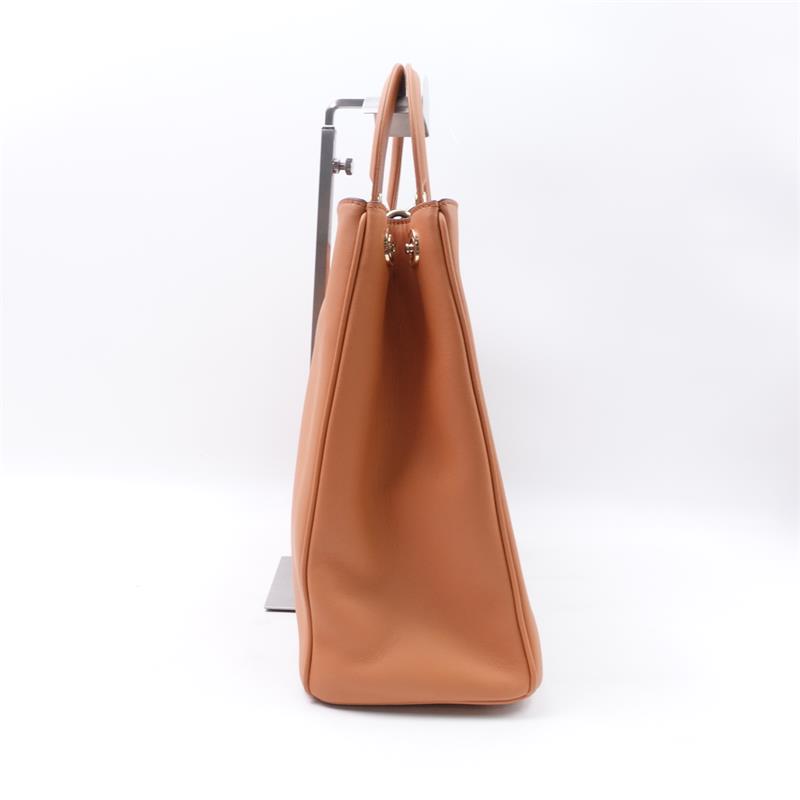 Pre-owned Dior Vip Brown Calfskin Tote