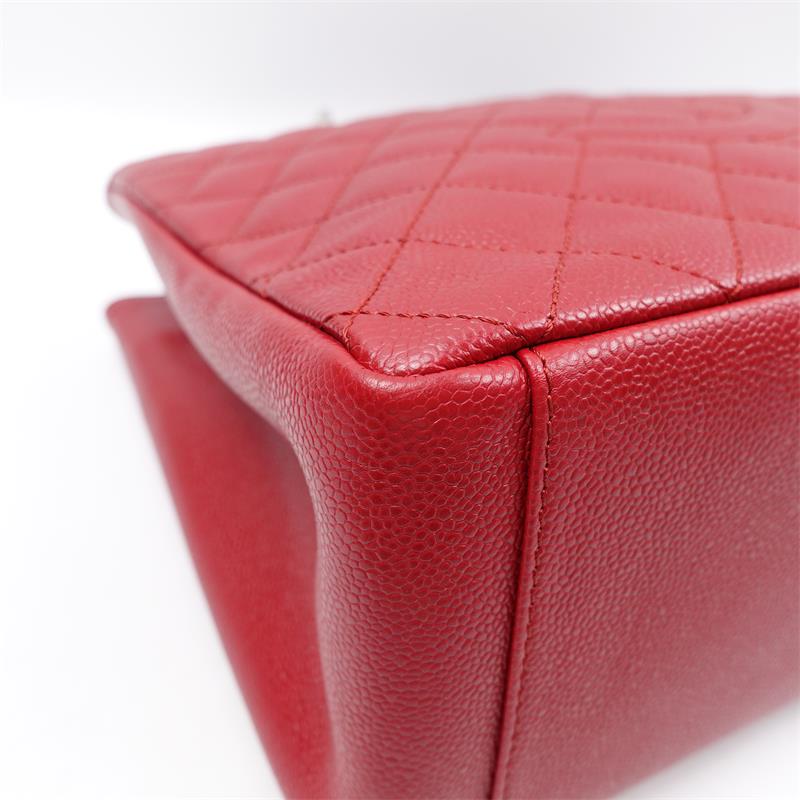 Pre-owned Chanel Red GST Calfskin Tote